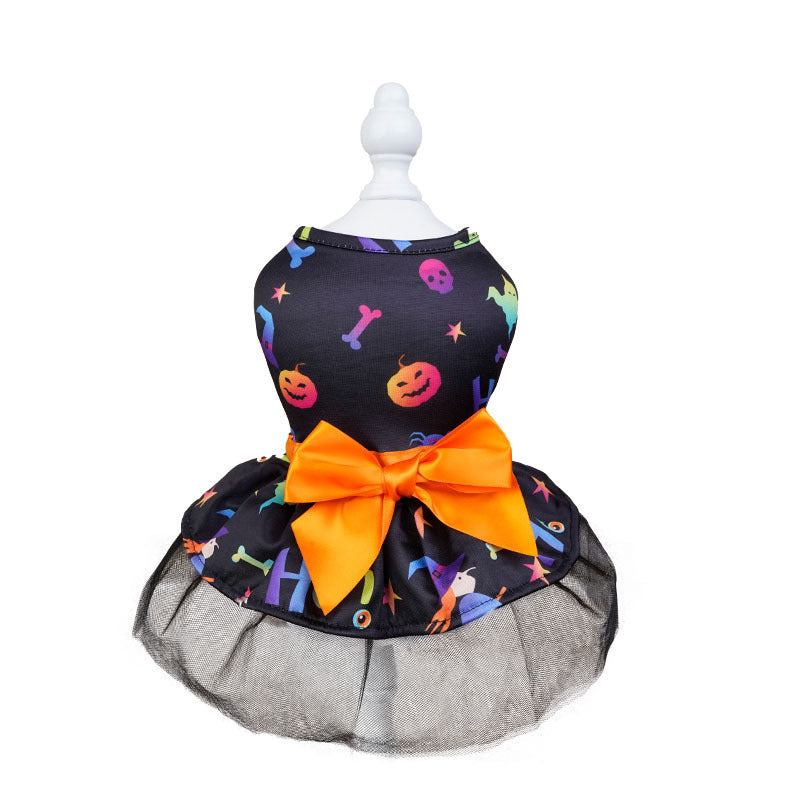 Halloween Pet Costume Magic Cloak for Cats and Dogs, Day of the Dead