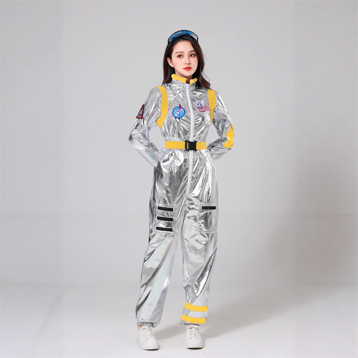 Halloween Space Suit Costume for Men, Women, Couples, Kids - Astronaut Cosplay Outfit for Stage Performance