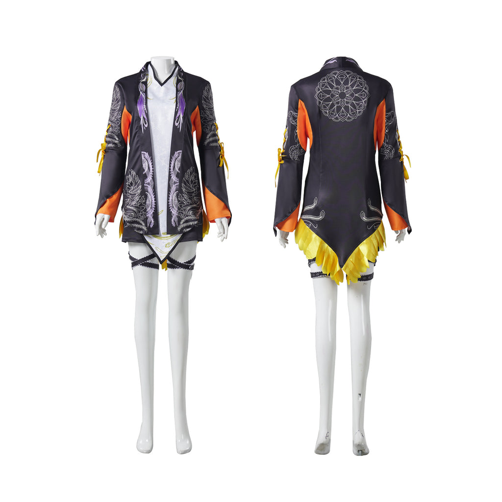Halloween Costume Cosplay Iron Fist Ling Xiaoyu Style Outfit Cosplay Anime Character Role Play Ling Xiaoyu