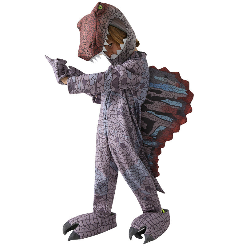 Halloween Children's Day Party Performance Costume Jurassic World Spinosaurus Cosplay Costume Cute Dinosaur Animal Costume