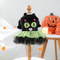 Pet Clothing for Small Dogs and Cats, Autumn/Winter Outfits, Cute Cat Halloween Tulle Dress for Teddy, Bichon