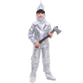 Cosplay Halloween Tin Man Costume for Kids, The Wizard of Oz Iron Man Outfit, Children's Costume for Boys
