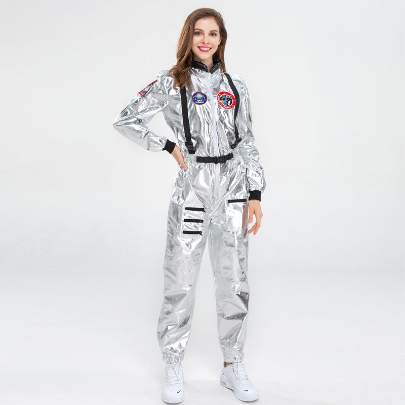 Halloween Space Suit Costume for Men, Women, Couples, Kids - Astronaut Cosplay Outfit for Stage Performance
