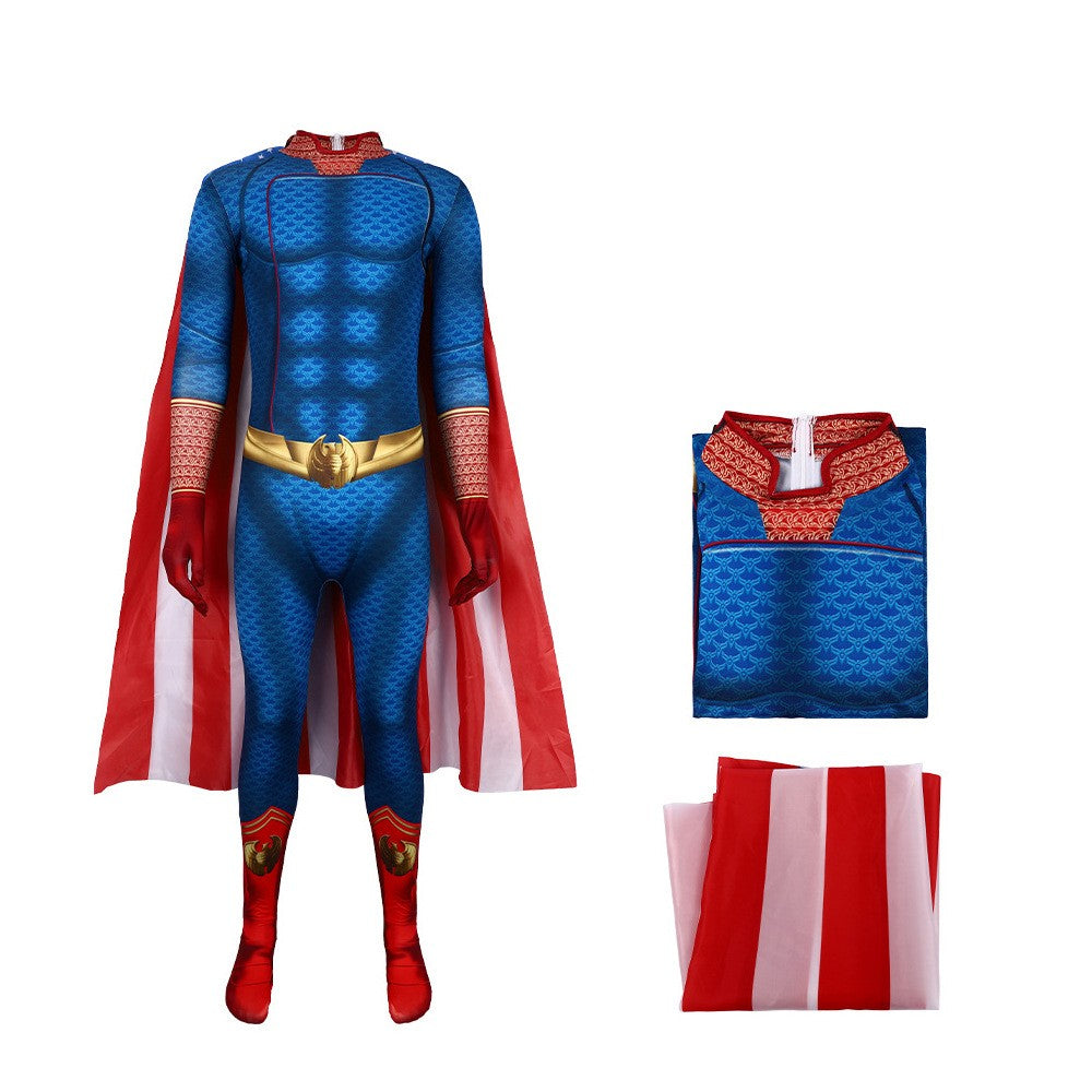Adult Halloween Black Robe Villain Cosplay Costume – Superman Cloak Stage Performance Outfit