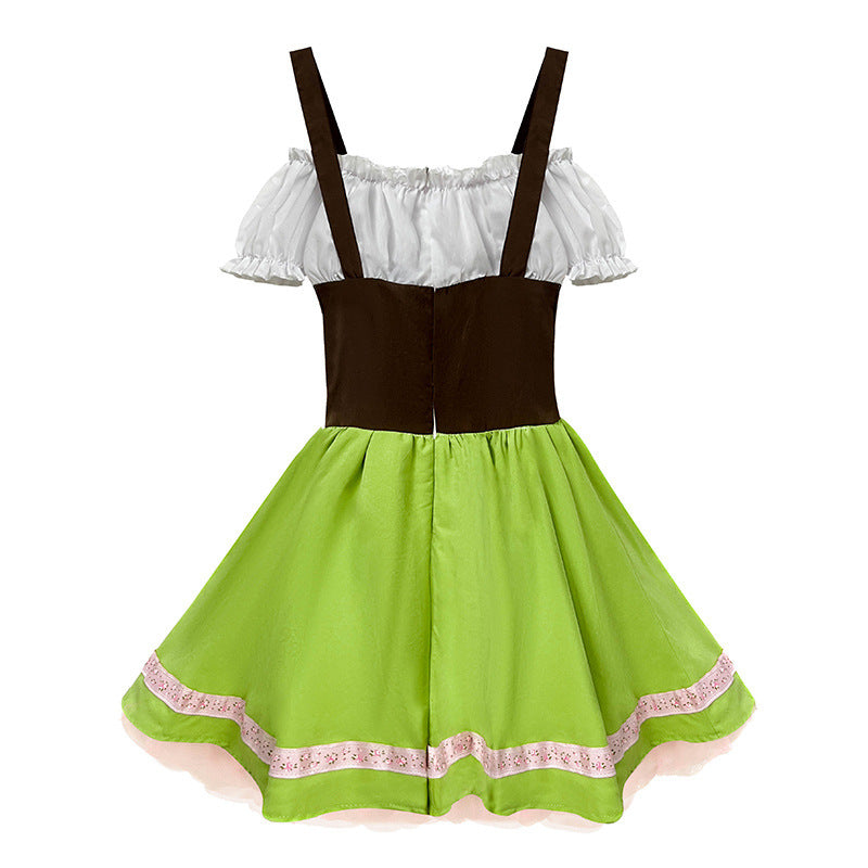 Halloween Children's German Beer Costume Children's Performance Costume for June 1st Vintage Parent-Child OutfitTraditional Clothing