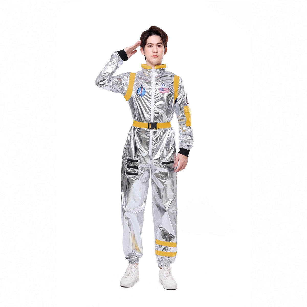 Halloween Space Suit Costume for Men, Women, Couples, Kids - Astronaut Cosplay Outfit for Stage Performance