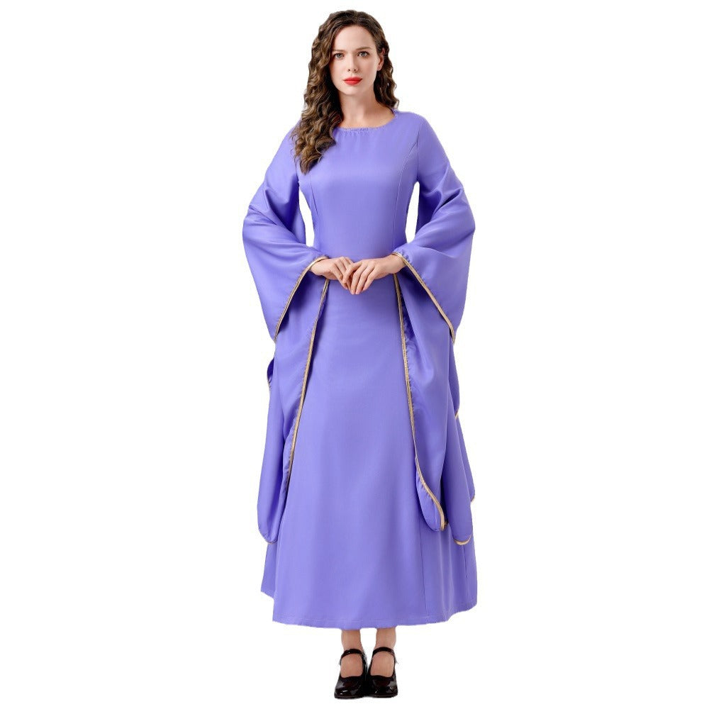 Fairy Tale Snow Queen Costume Cosplay Halloween Dress-Up Outfit Set