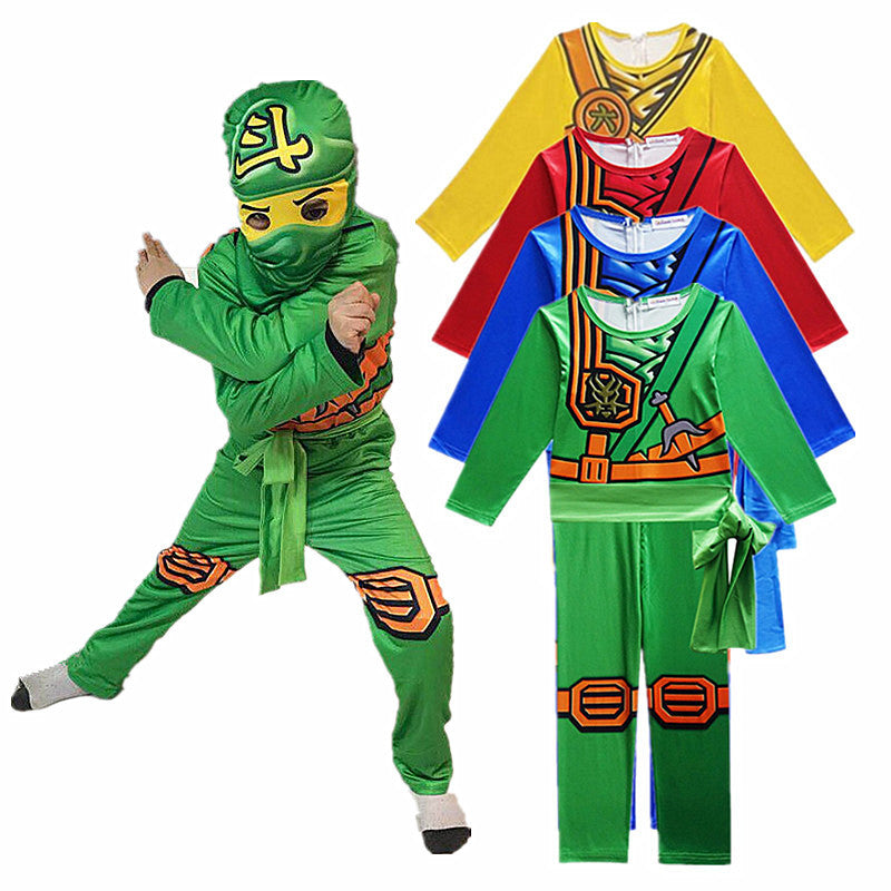 Kids Halloween Lego Ninjago Phantom Ninja Cosplay Jumpsuit – Cartoon Character Children's Costume