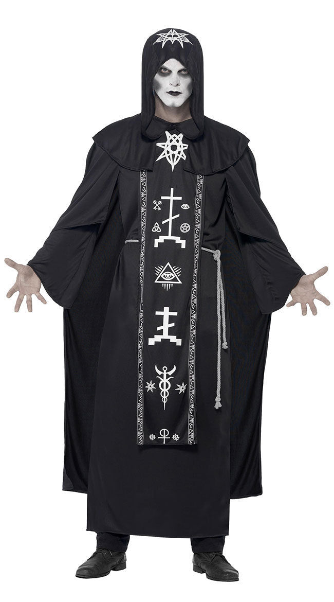 Adult Halloween Couples Wizard Witch Vampire Cosplay Costume – Matching Robe Outfit Set