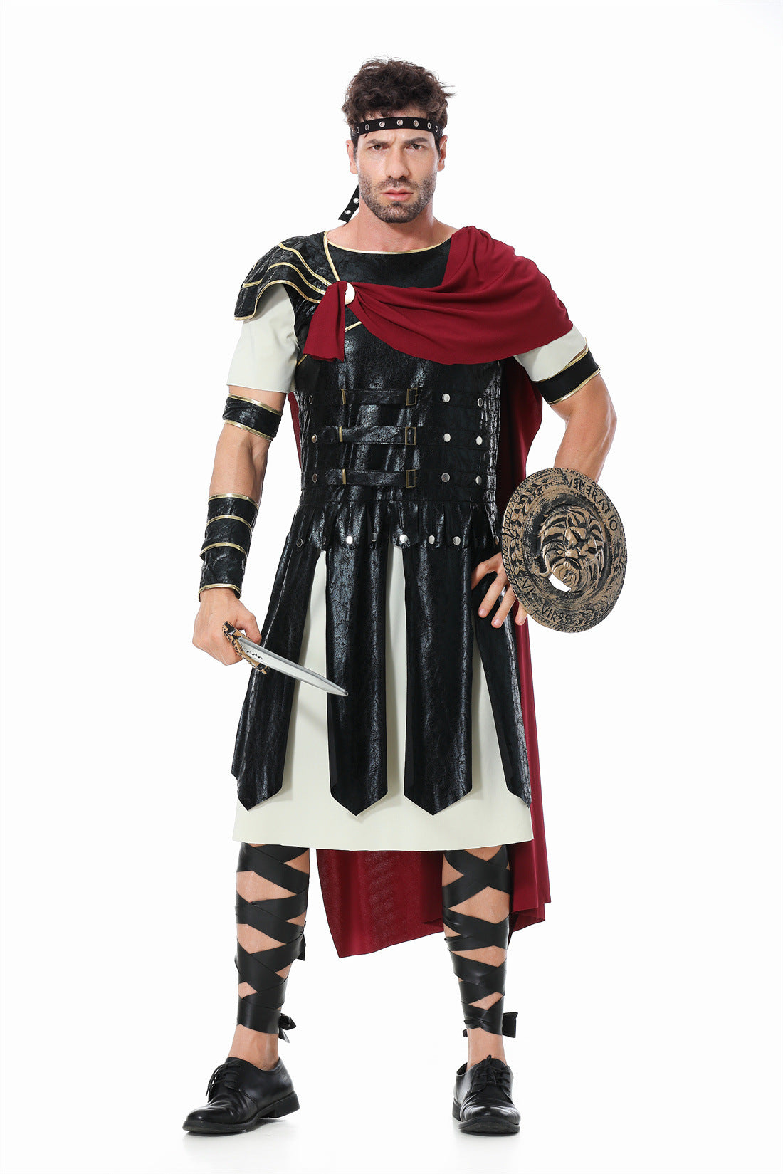 Halloween Performance Costume Roman Warrior Court Guard Samurai Kids Adult Family Matching Outfit Stage Costume