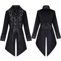 Men's Halloween Punk Retro Cosplay Coat – Gothic Medium Long Stage Performance Jacket
