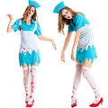 Halloween Nurse Costume for Women Adult Bloody Horror Creepy Hospital Maid Outfit Zombie Role Play Costume