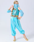Halloween Children's Jasmine Princess Aladdin Lamp Performance Costume Cosplay Full Set Dance Outfit