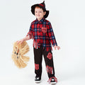 Halloween Scarecrow Cosplay Costume for Boys, Role-Playing Outfit