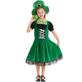 Halloween Costume Western  Ethnic Festival St. Patrick's Day Children's Irish Fairy Dwarf Dress