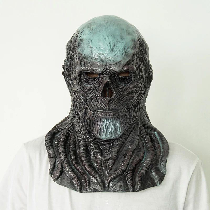 Halloween Stranger Things Vecna Latex Mask – Full Head Horror Terror Headgear Prop