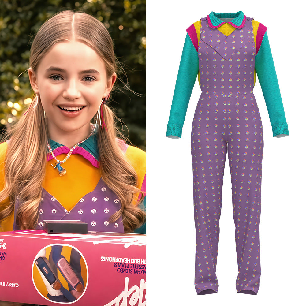Gorgeous New Stranger Things 5 Cosplay Costume Halloween Children's Performance Costume Role Play Clothing