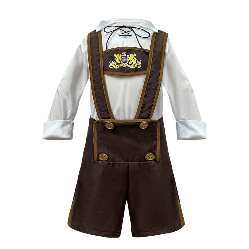 Halloween Children's German Beer Costume Children's Performance Costume for June 1st Vintage Parent-Child OutfitTraditional Clothing