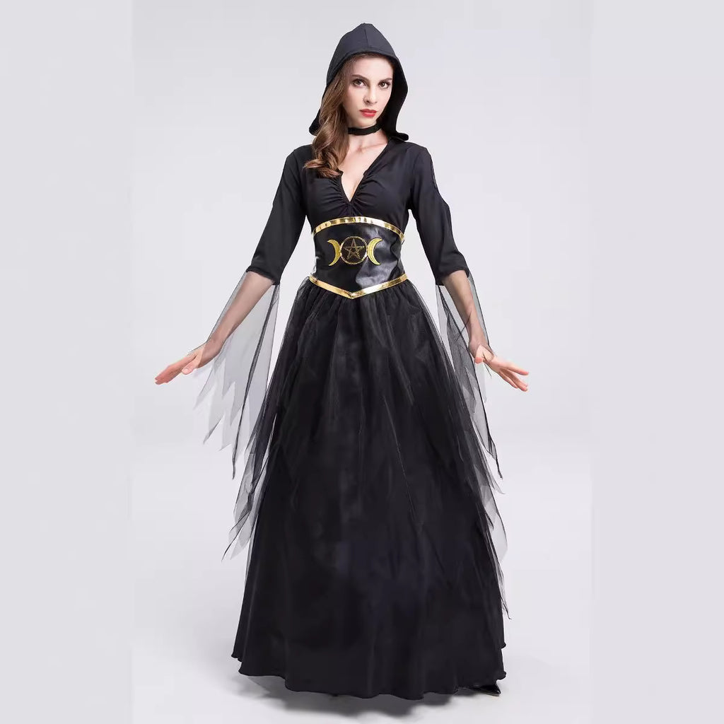 Halloween Vampire Girl Hell Ghost Performance Dress Death God Witch Dress Witch Vampire Dress