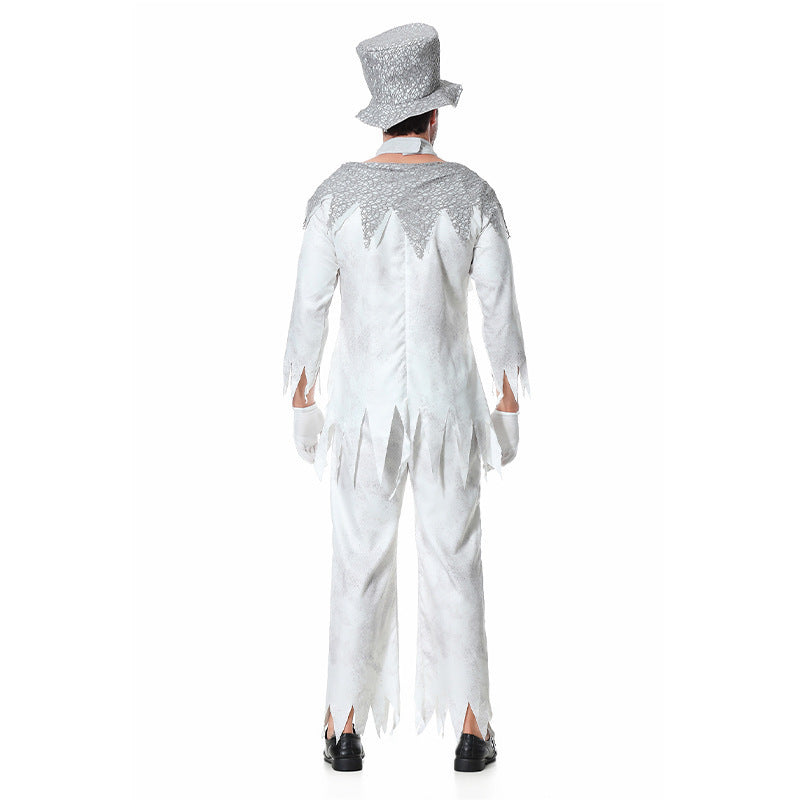 Halloween Magician Costume Cosplay Mad Hatter Circus Party Stage Performance Outfit