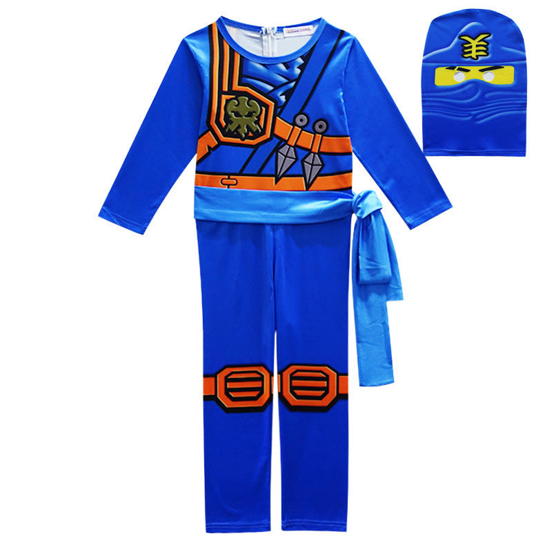 Kids Halloween Lego Ninjago Phantom Ninja Cosplay Jumpsuit – Cartoon Character Children's Costume
