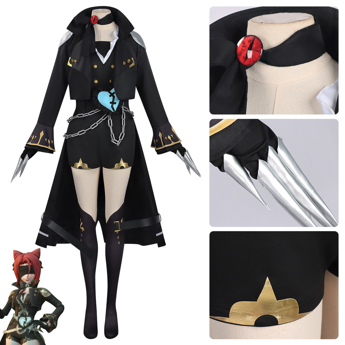 Halloween  Adult Children's Game anime COS Performance Clothes Escape from the Horror Night