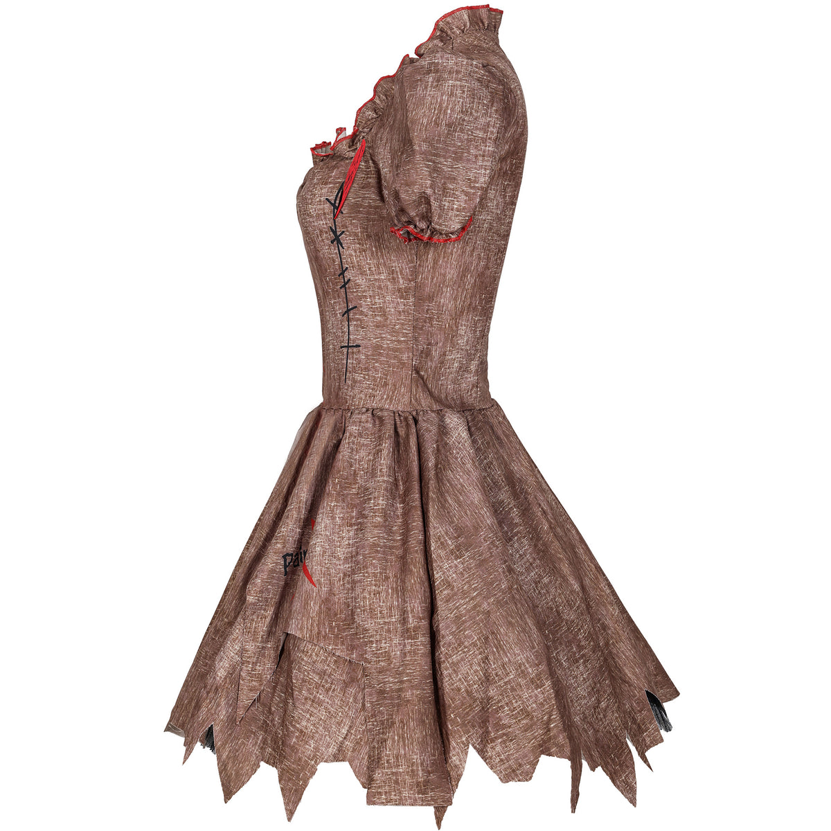 Adult Halloween Ghost Bride Costume – Malicious Doll Scarecrow Ghoul Bride Dress