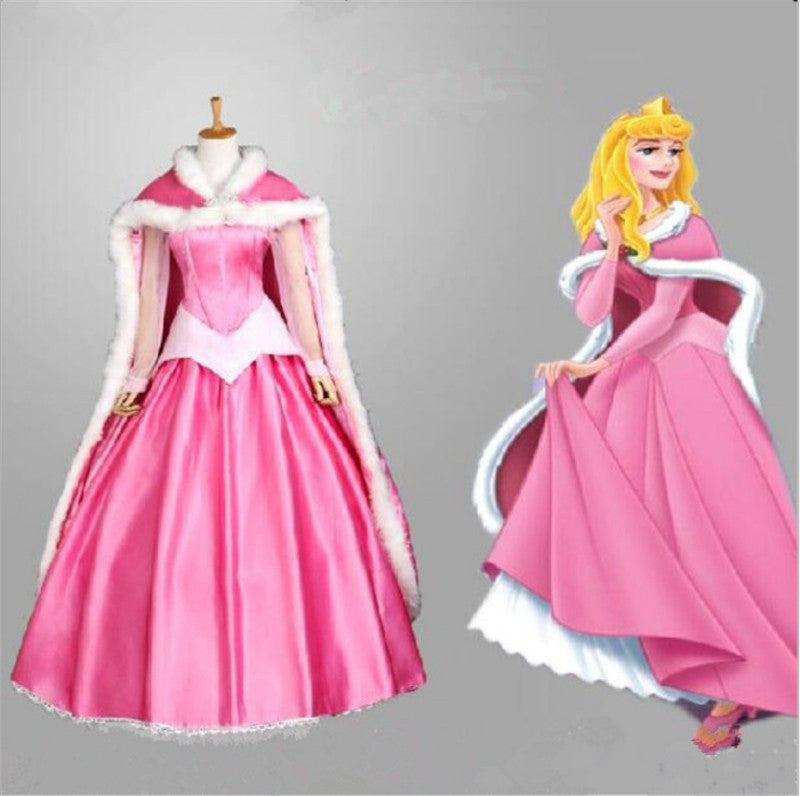 Adult Halloween Sleeping Beauty Princess Cosplay Dress – Love Princess Stage Performance Costume