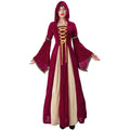 Adult Halloween Gothic Court Dress – Medieval Vampire Costume for Women