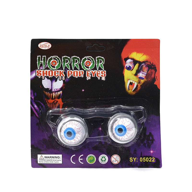 Halloween Funny Eyeball Spring Glasses April Fools Masquerade Prop