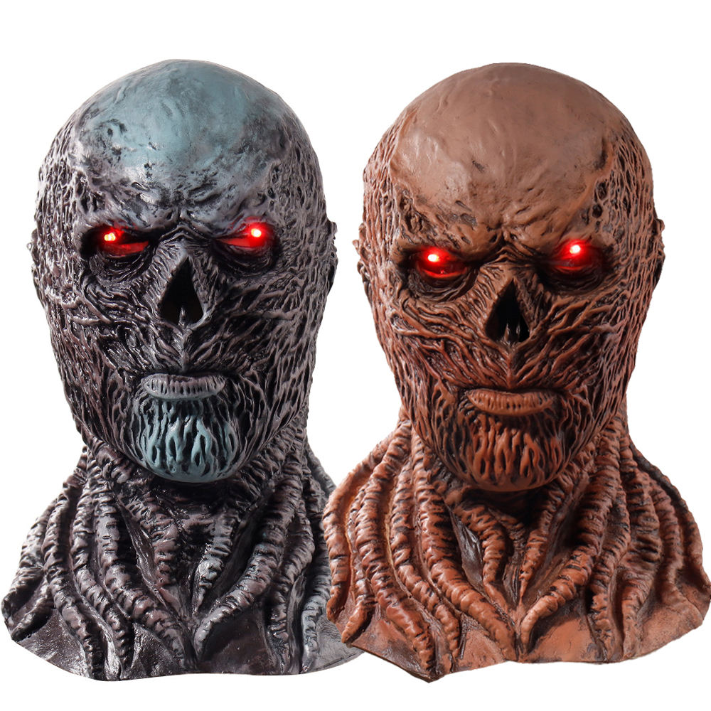 Halloween Stranger Things Vecna Latex Mask – Full Head Horror Terror Headgear Prop