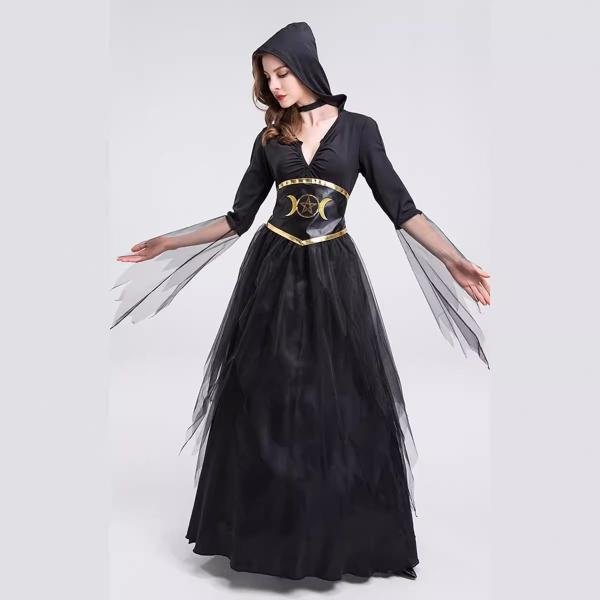 Halloween Vampire Girl Hell Ghost Performance Dress Death God Witch Dress Witch Vampire Dress