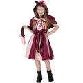 Wonderland Theme Park Purple Children's Cosplay Costume for Girls - Smiling Cat Party Dress-Up Halloween Outfit
