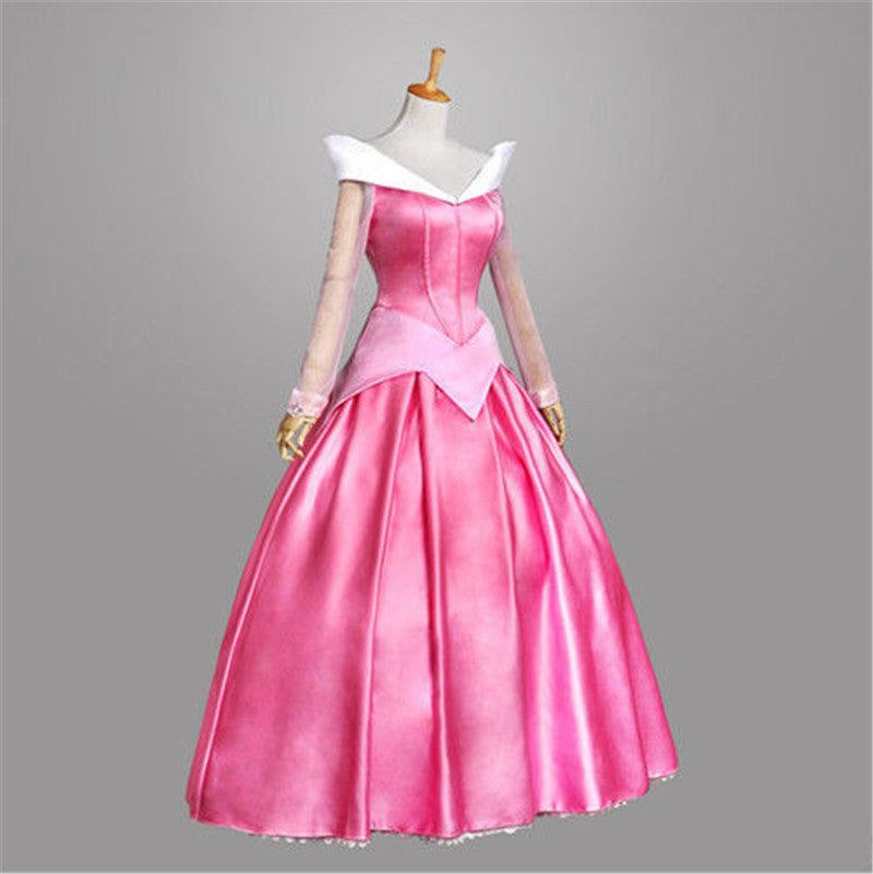 Adult Halloween Sleeping Beauty Princess Cosplay Dress – Love Princess Stage Performance Costume