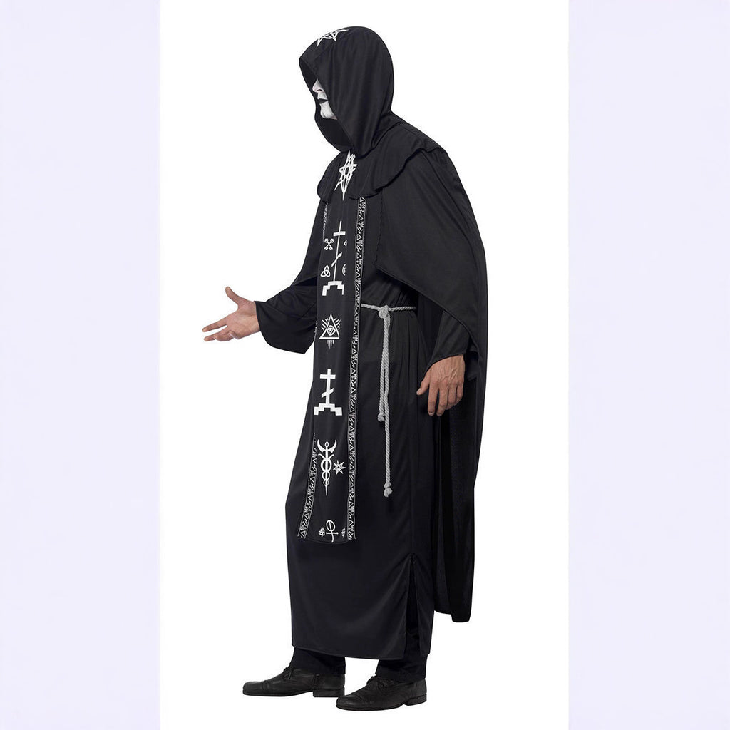 Adult Halloween Couples Wizard Witch Vampire Cosplay Costume – Matching Robe Outfit Set