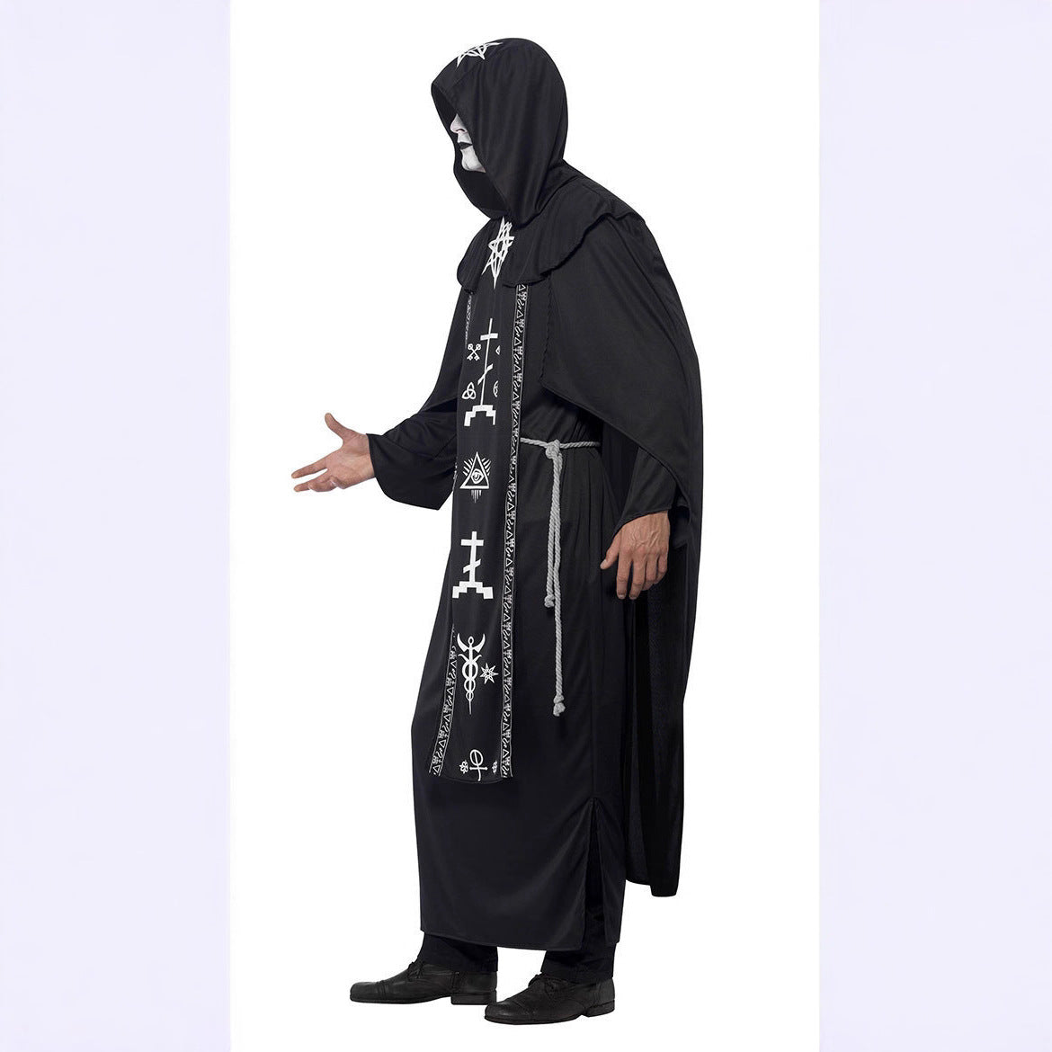 Adult Halloween Couples Wizard Witch Vampire Cosplay Costume – Matching Robe Outfit Set