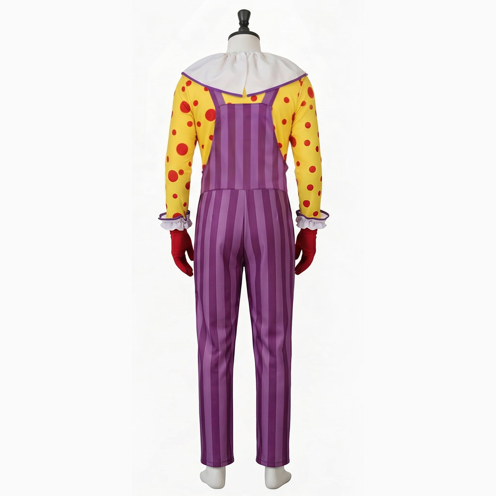 Toy Story Laughing Clown Costume Halloween Role Play Woody Clown Cosplay Outfit