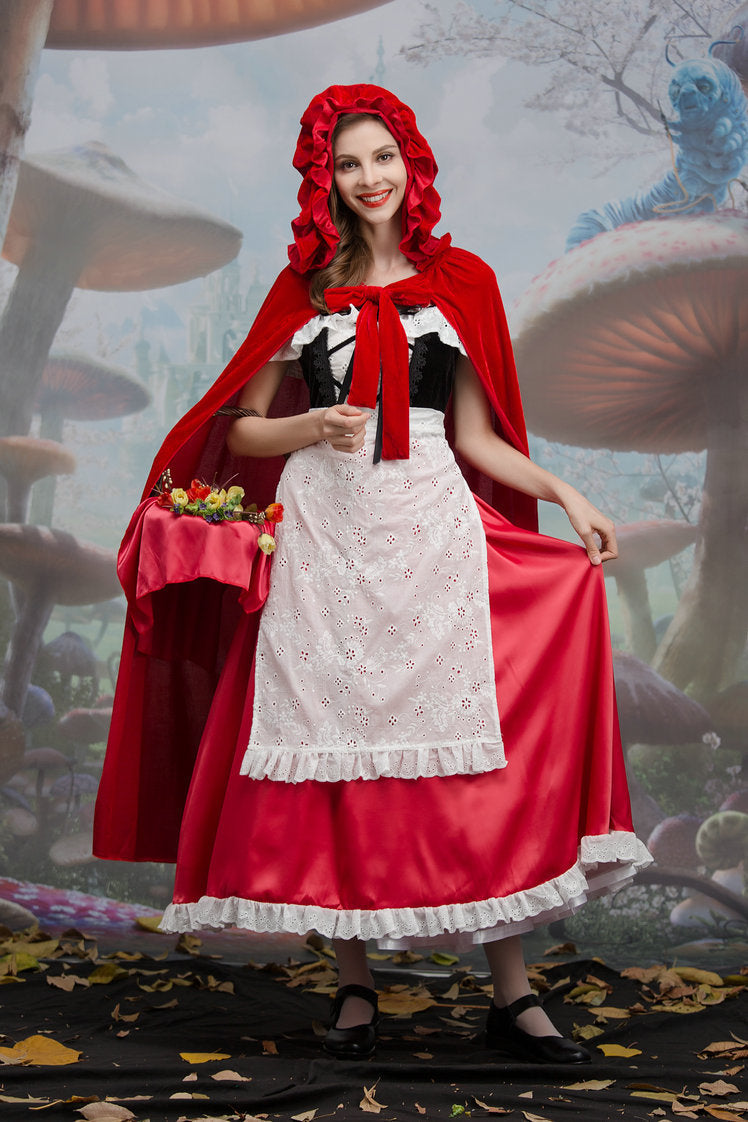 Halloween costume Little Red Riding Hood cosplay game uniform Children's Day stage performance princess dress
