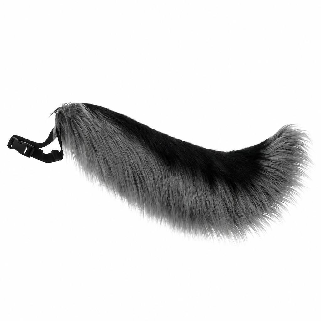 Halloween Handmade Wolf Cosplay Costume with Realistic Fur, Animal Ears and Tail Set for Anime Convention Accessories